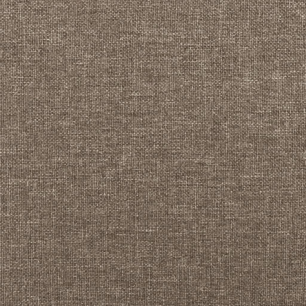 Box Spring Postel S Matrací Taupe 120X190 Cm Textil