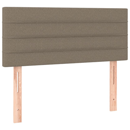 Box Spring Postel S Matrací Taupe 120X190 Cm Textil