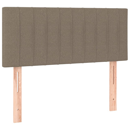 Box Spring Postel S Matrací Taupe 120X190 Cm Textil