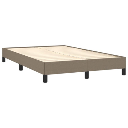 Box Spring Postel S Matrací Taupe 120X190 Cm Textil