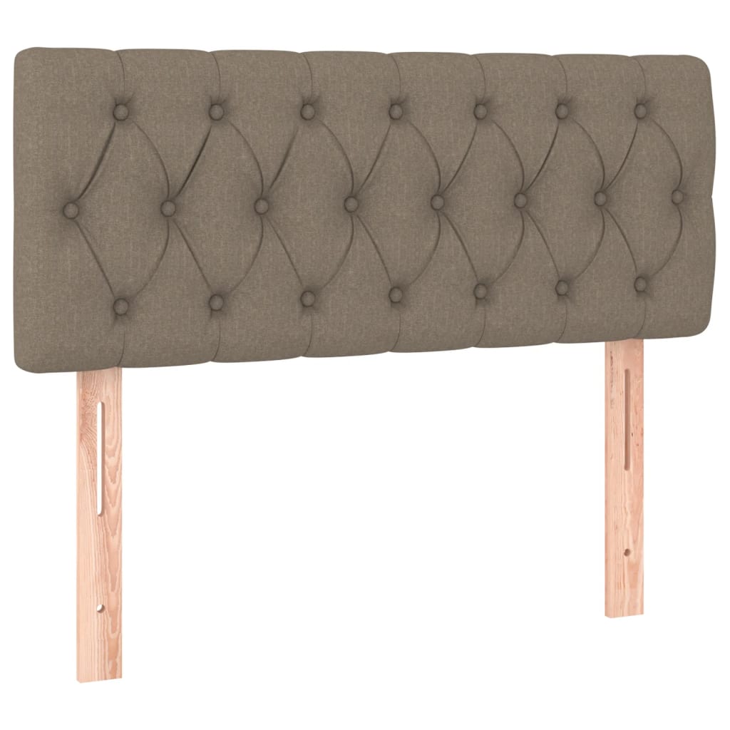 Box Spring Postel S Matrací Taupe 120X190 Cm Textil
