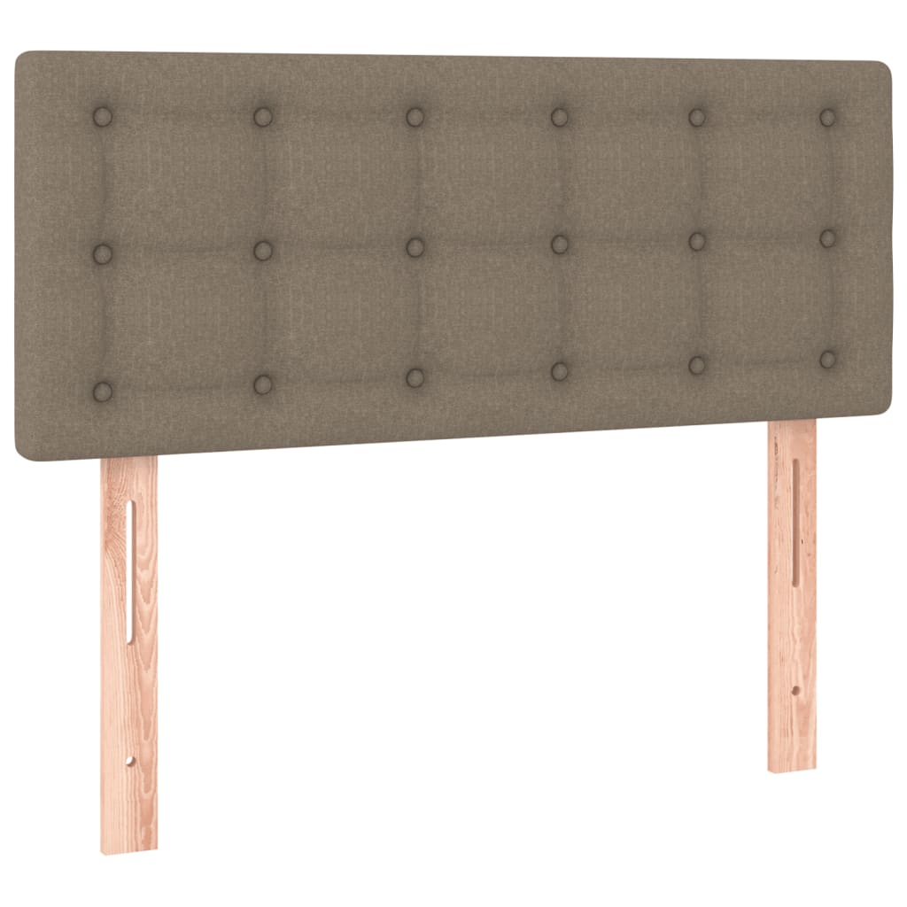 Box Spring Postel S Matrací Taupe 120X190 Cm Textil