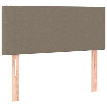 Box Spring Postel S Matrací Taupe 120X190 Cm Textil