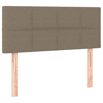 Box Spring Postel S Matrací Taupe 120X190 Cm Textil