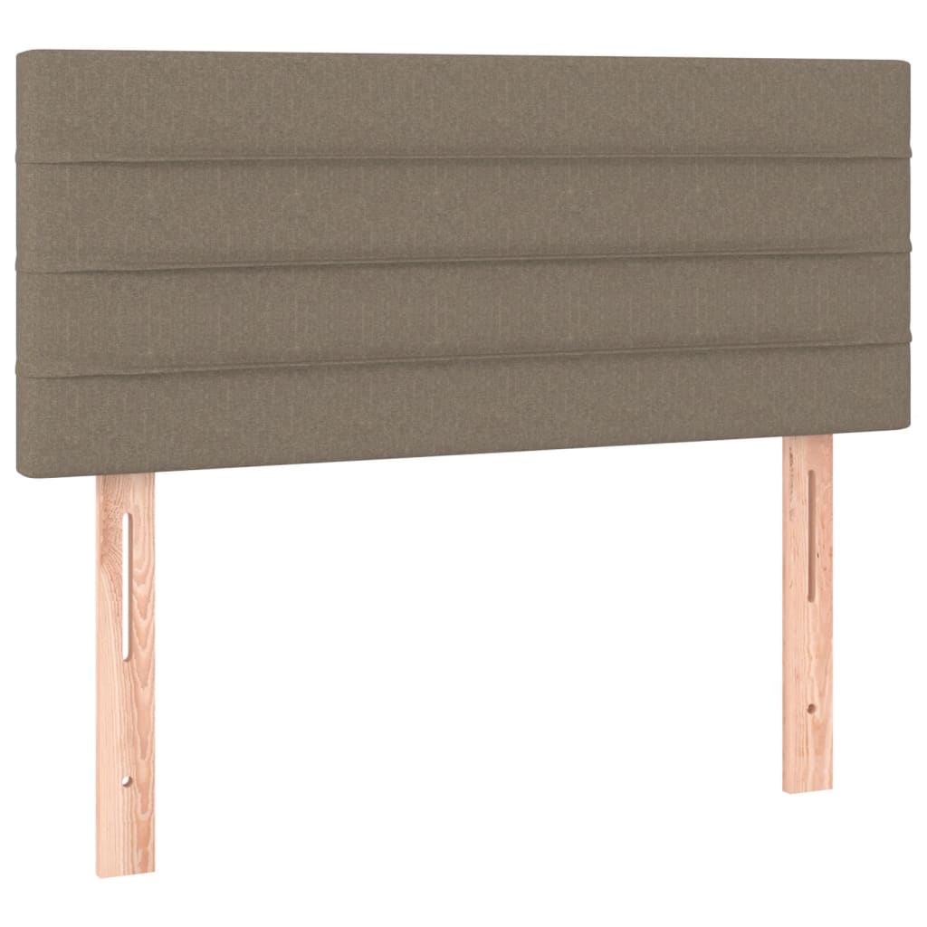 Box Spring Postel S Matrací Taupe 120X190 Cm Textil