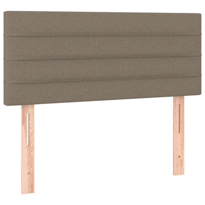 Box Spring Postel S Matrací Taupe 120X190 Cm Textil