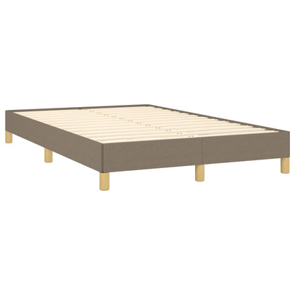Box Spring Postel S Matrací Taupe 120X190 Cm Textil