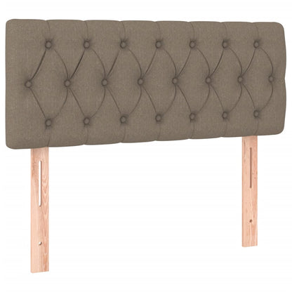 Box Spring Postel S Matrací Taupe 120X190 Cm Textil