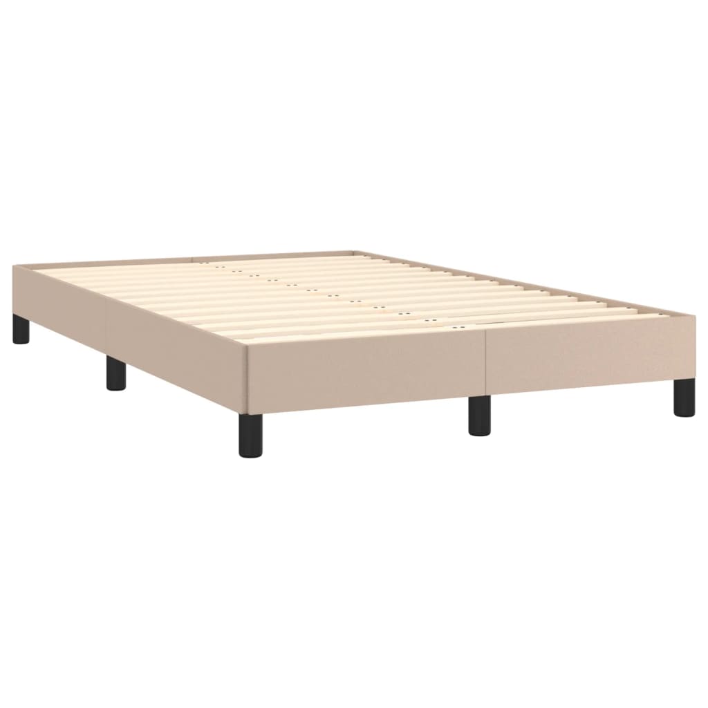 Box Spring Postel S Matrací Cappuccino 120X190 Cm Umělá Kůže