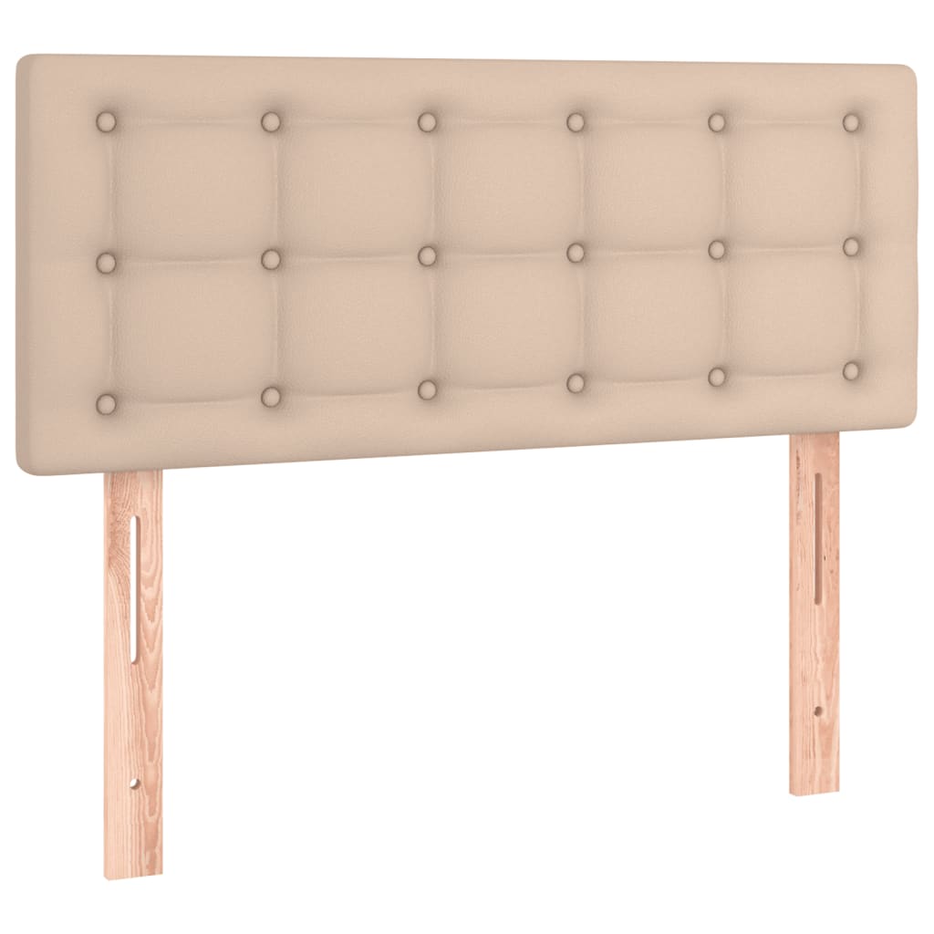 Box Spring Postel S Matrací Cappuccino 120X190 Cm Umělá Kůže