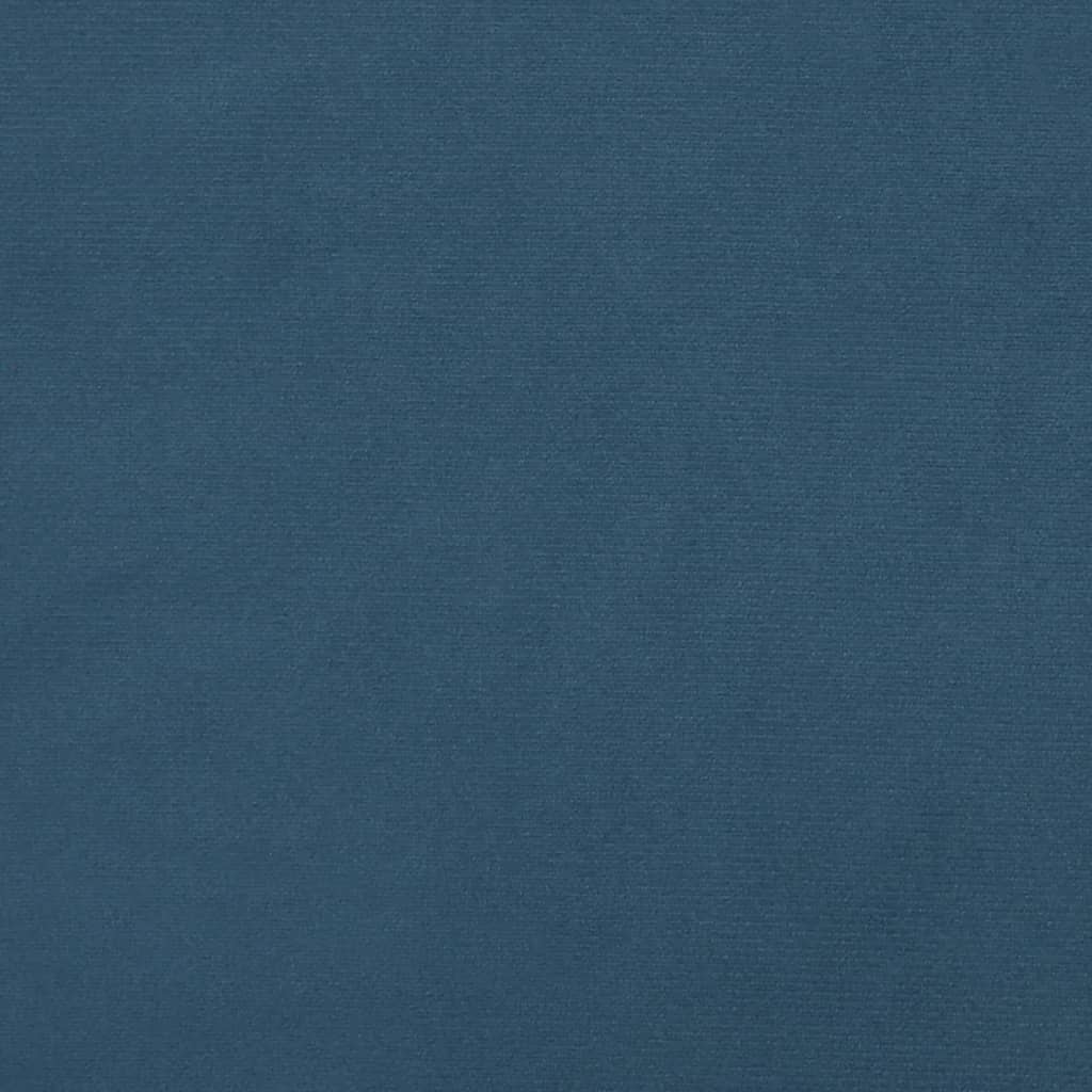 Box Spring Postel S Matrací Tmavě Modrá 120X190 Cm Samet