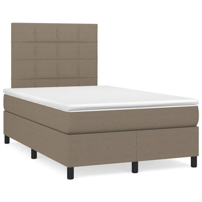 Box Spring Postel S Matrací Textil Taupe