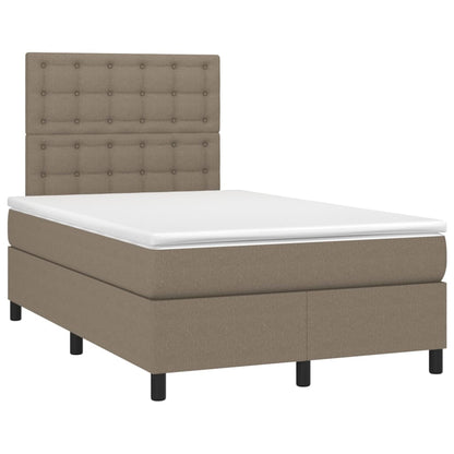 Box Spring Postel S Matrací Textil Taupe