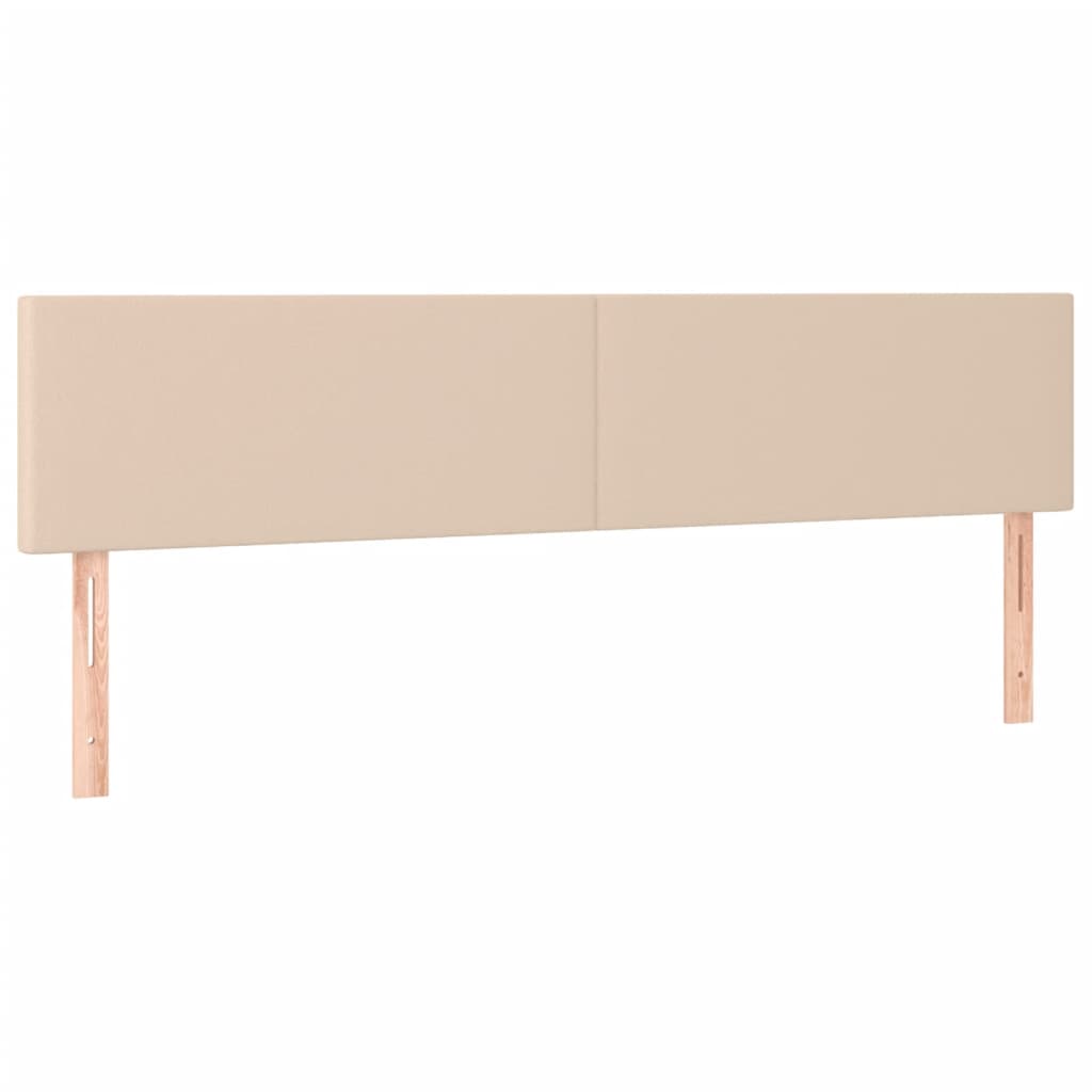 Box Spring Postel S Matrací Umělá Kůže Cappuccino
