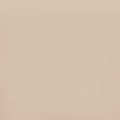 Box Spring Postel S Matrací Umělá Kůže Cappuccino