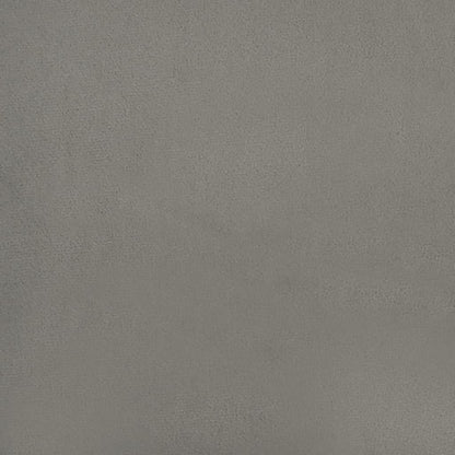 Box Spring Postel S Matrací Samet Světle Šedá