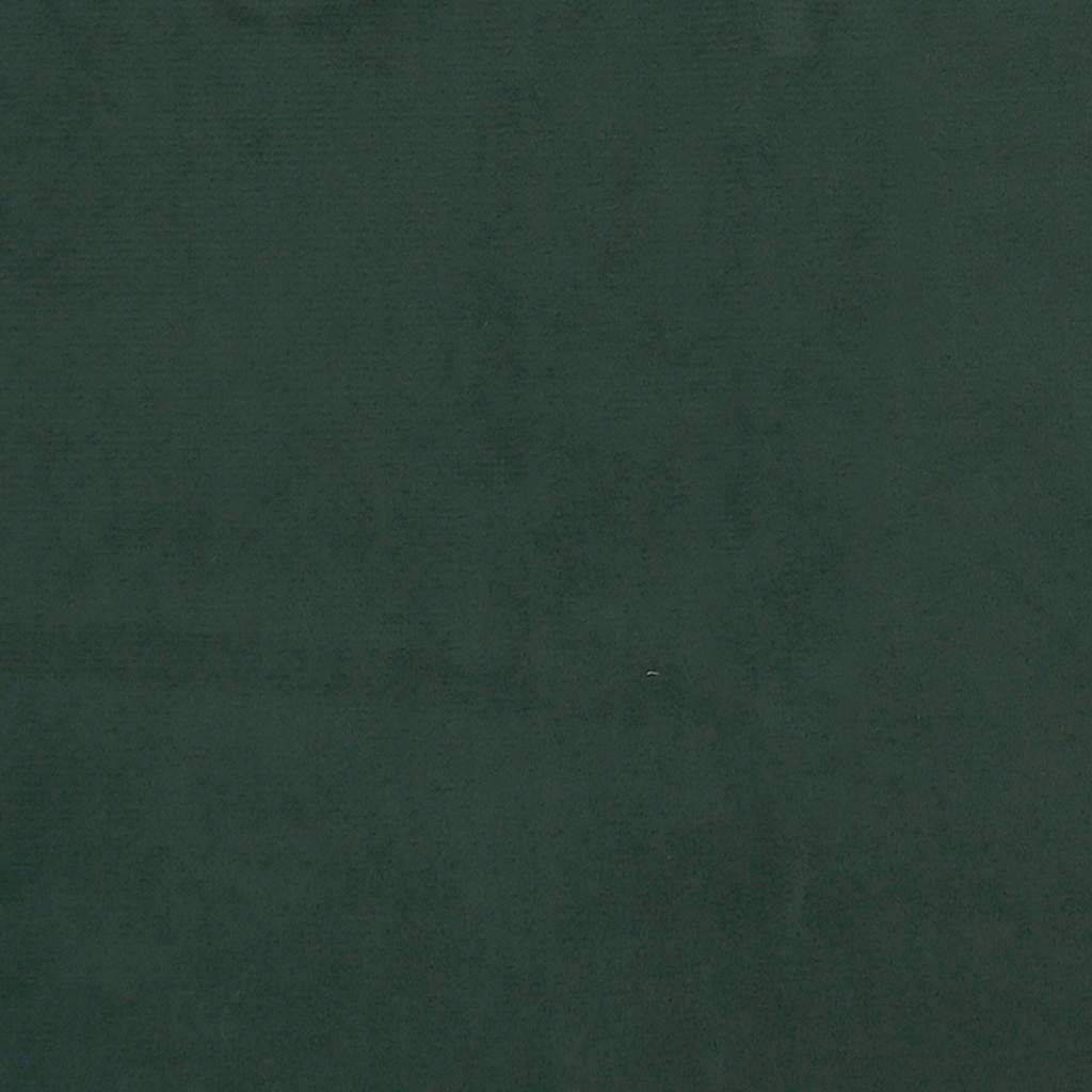 Box Spring Postel S Matrací A Led Tmavě Zelená 120X190 Cm Samet