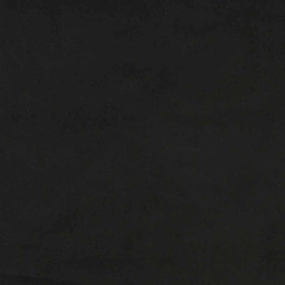 Box Spring Postel S Matrací A Led Černá 120 X 190 Cm Samet