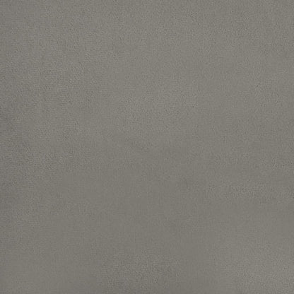 Box Spring Postel S Matrací A Led Světle Šedá 120X190 Cm Samet