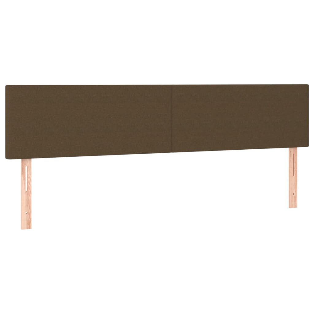 Box Spring Postel S Matrací A Led Textil Tmavě Hnědá
