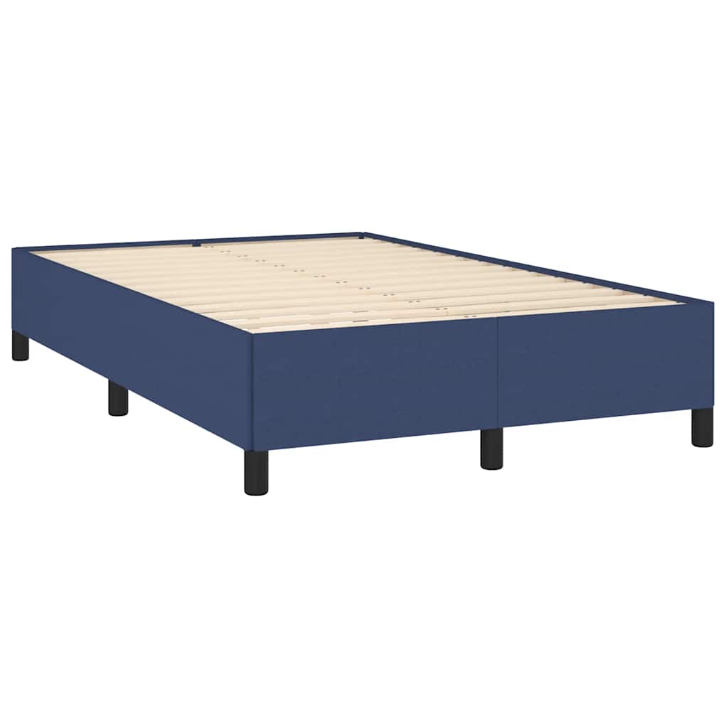 Box Spring Postel S Matrací A Led Textil Modrá