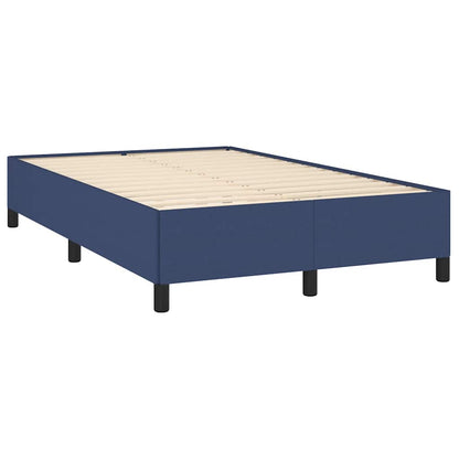 Box Spring Postel S Matrací A Led Textil Modrá