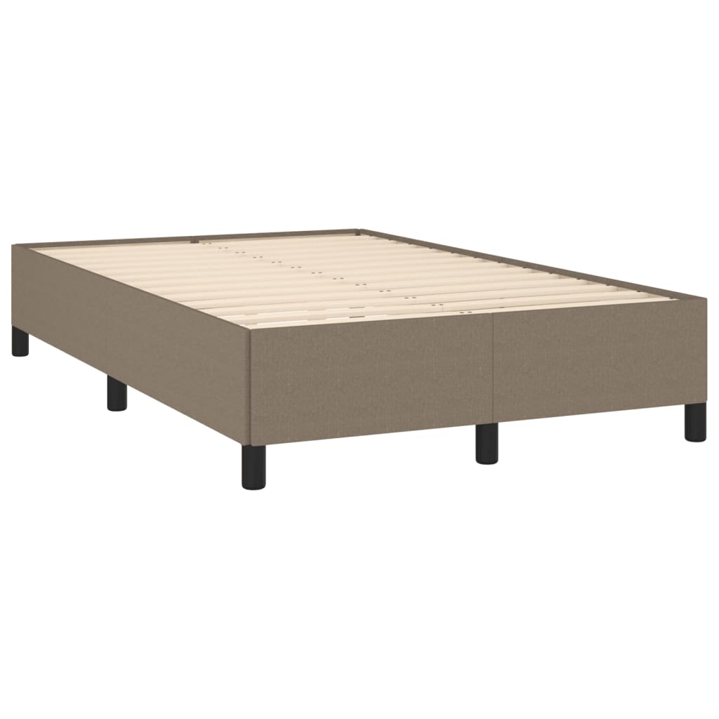 Box Spring Postel S Matrací A Led Textil Taupe