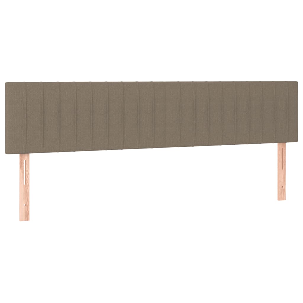 Box Spring Postel S Matrací A Led Textil Taupe