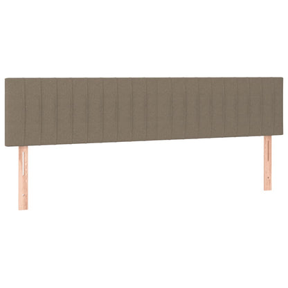 Box Spring Postel S Matrací A Led Textil Taupe