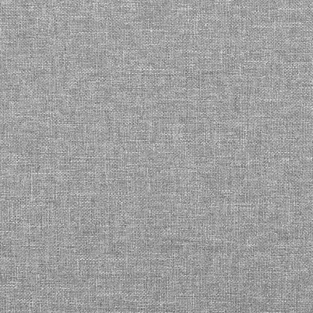 Box Spring Postel S Matrací A Led Textil Světle Šedá