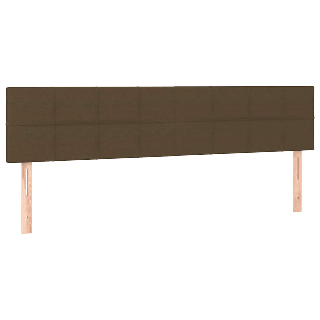 Box Spring Postel S Matrací A Led Tmavě Hnědá 120X190 Cm Textil
