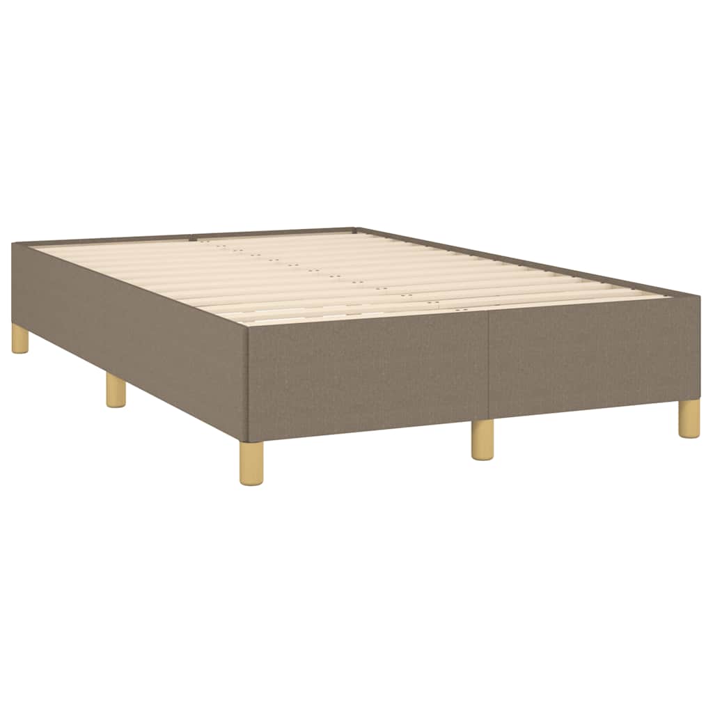 Box Spring Postel S Matrací A Led Taupe 120X190 Cm Textil