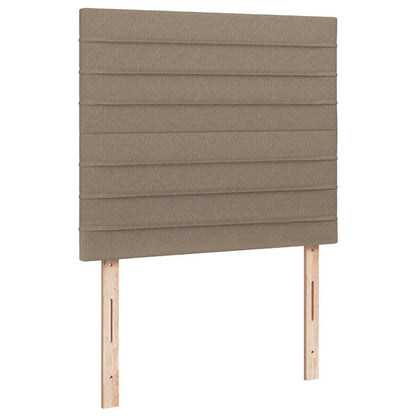 Box Spring Postel S Matrací A Led Taupe 120X190 Cm Textil