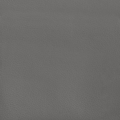 Box Spring Postel S Matrací A Led Šedá Umělá Kůže Šedá