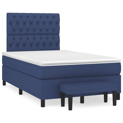Box Spring Postel S Matrací Černá 120X190 Cm Textil