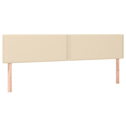 Box Spring Postel S Matrací Textil Krémová