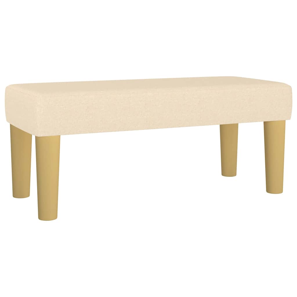 Box Spring Postel S Matrací Textil Krémová