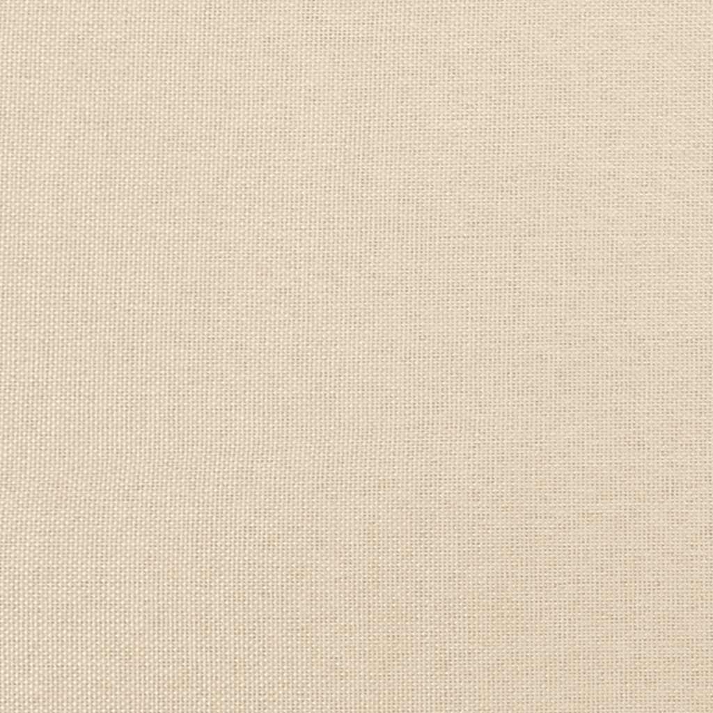 Box Spring Postel S Matrací Textil Krémová