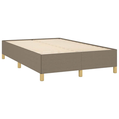 Box Spring Postel S Matrací Taupe 120X190 Cm Textil