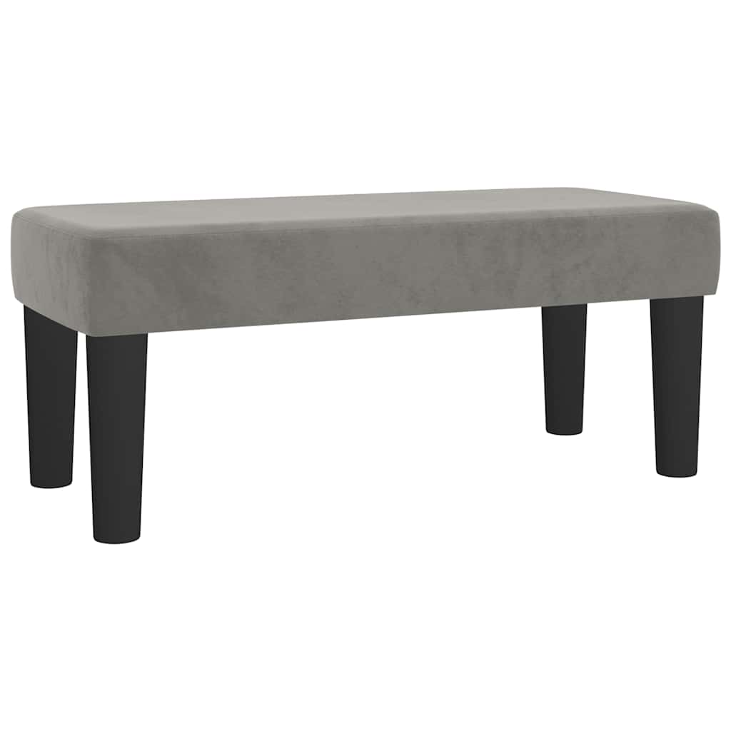 Box Spring Postel S Matrací Samet Světle Šedá