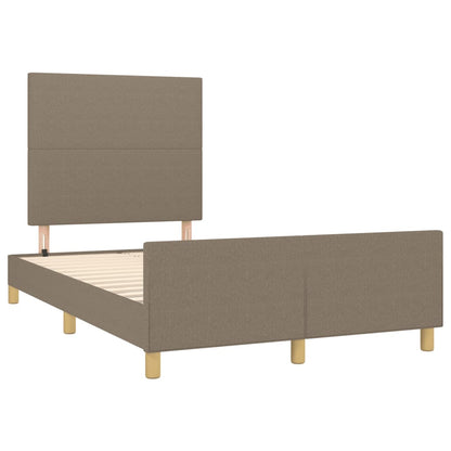 Rám Postele Bez Matrací Taupe 120X190 Cm Textil