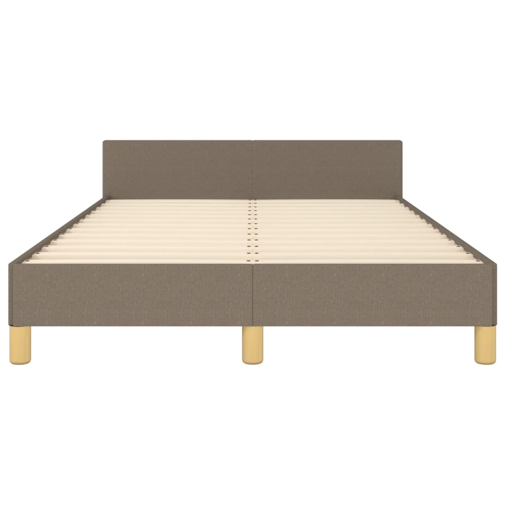 Rám Postele Bez Matrací Taupe 120X190 Cm Textil