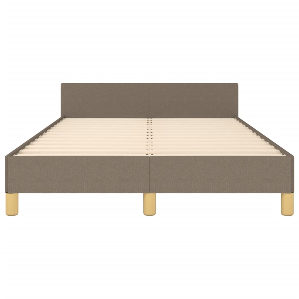 Rám Postele Bez Matrací Taupe 120X190 Cm Textil