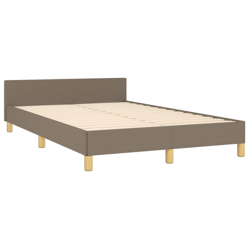 Rám Postele Bez Matrací Taupe 120X190 Cm Textil