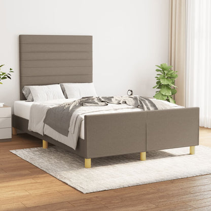 Rám Postele Bez Matrací Taupe 120X190 Cm Textil