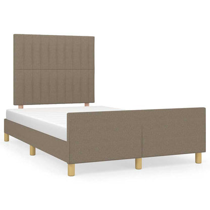 Rám Postele Bez Matrací Taupe 120X190 Cm Textil