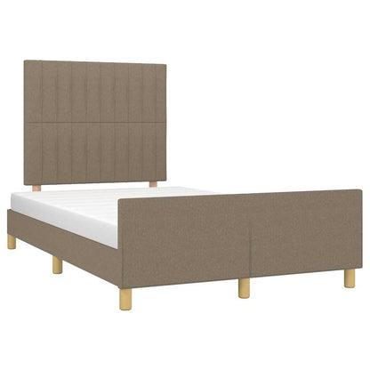 Rám Postele Bez Matrací Taupe 120X190 Cm Textil