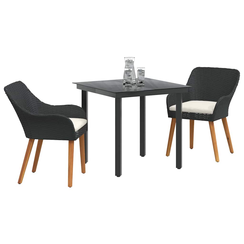 Zahradní Jídelní Souprava 3 Ks Polyratan
