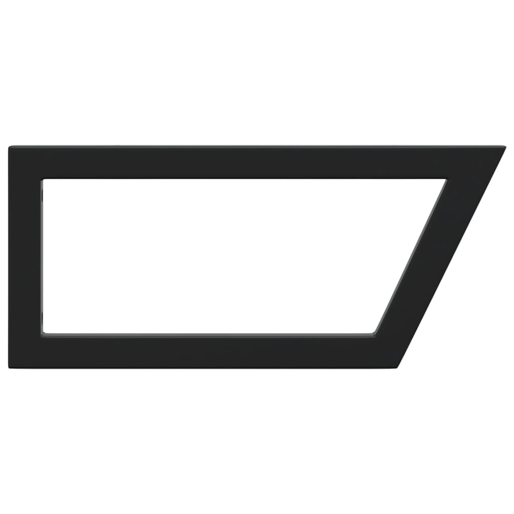 Policové Držáky Na Umyvadlo 2 Ks Černé Ové Ocel Černá