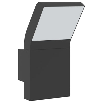 Venkovní Nástěnná Led Svítidla 2 Ks Černá Litý Hliník Černá